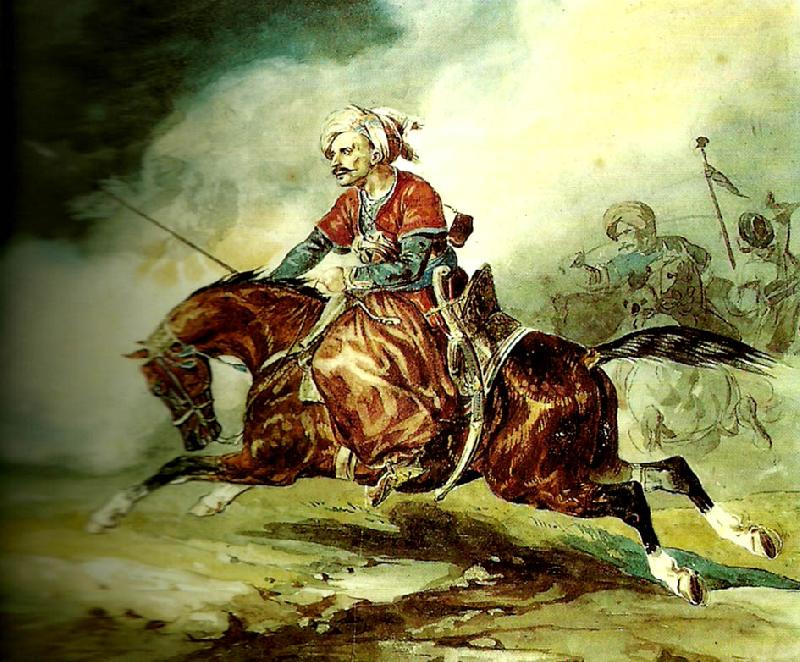 charles emile callande cavalier oriental oil painting image